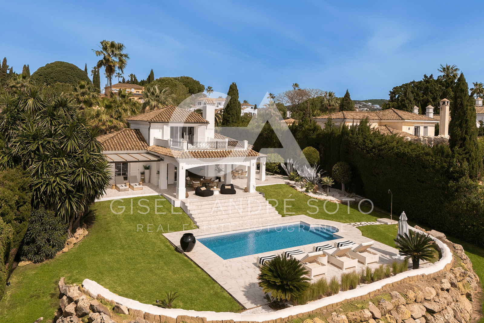 Andalusian Style Villa with Panoramic Sea & Golf Views